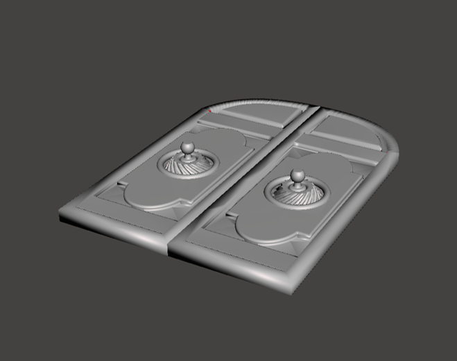 Legends Scale Decorative Entry Doors STL Digital File