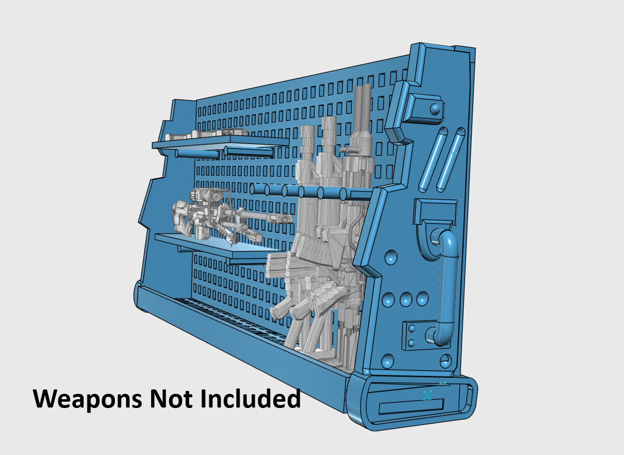 Legends Scale Rifle Rack 2 STL Download
