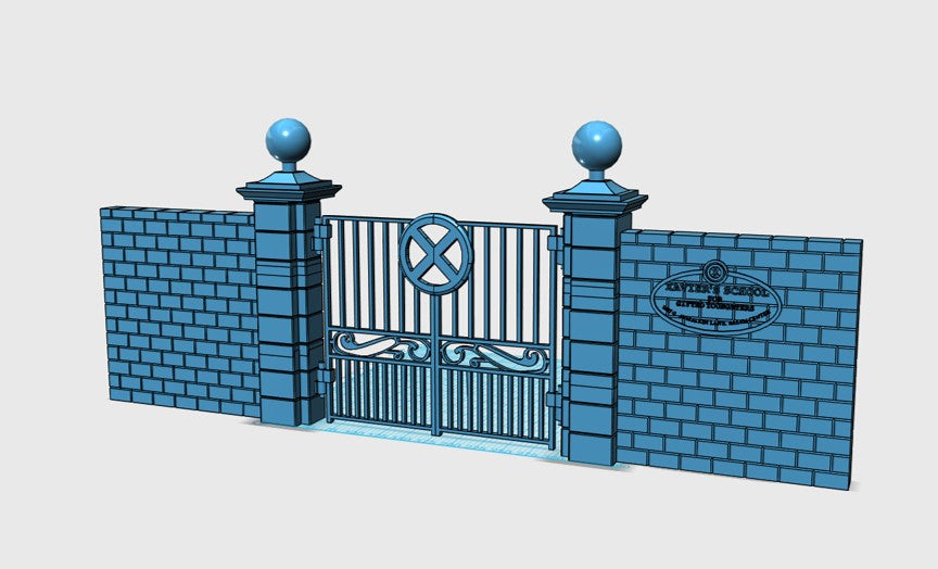 Legends 1:12 Scale X-Mansion Gates STL Digital Download