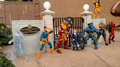 Custom Legends 1:12 Scale X-Mansion Gates Diorama